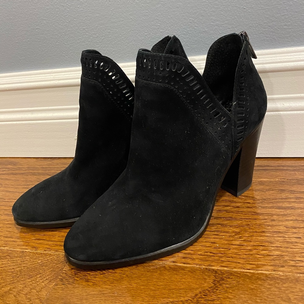 Vince Camuto Fileana Split Shaft Suede Bootie